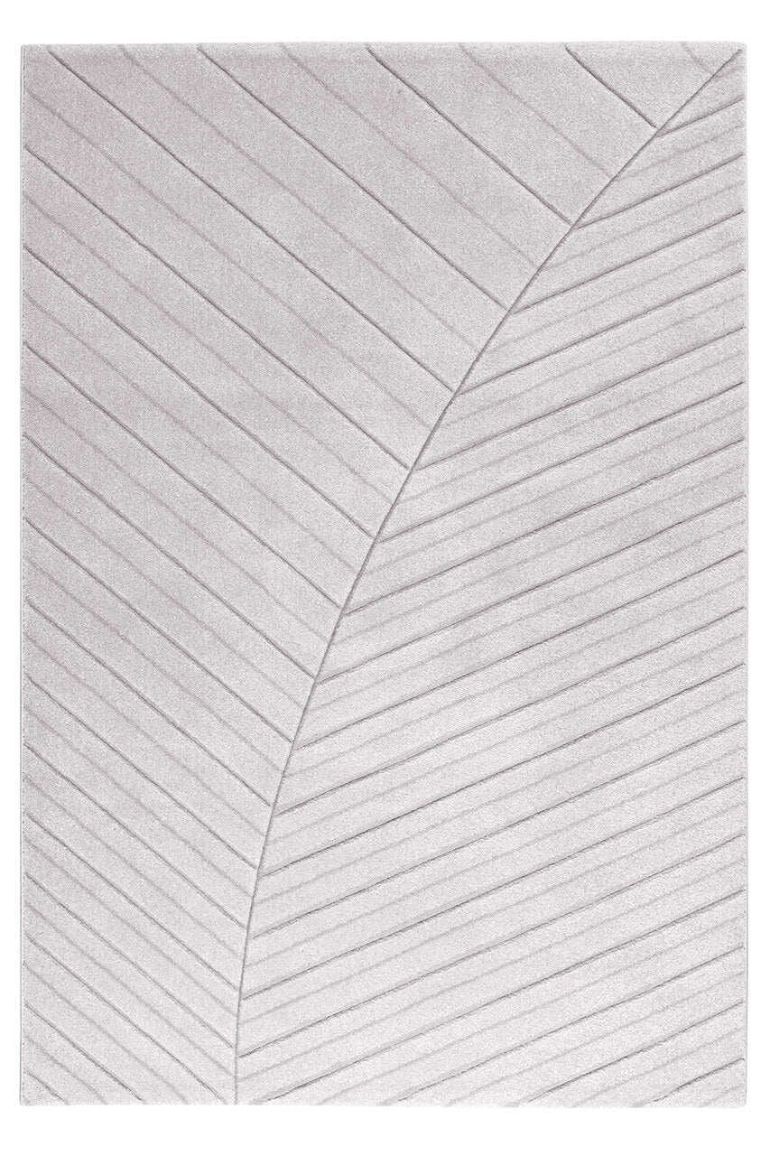 Tappeto Moderno Handcarved Grigio - Antiscivolo | Ideale per Soggiorno, Camera da letto, Sala da Pranzo