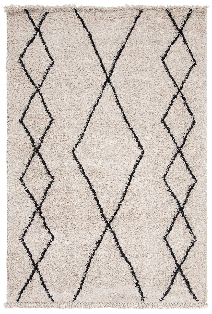 Tappeto berbero Tribe B decorativo Shaggy moderno - Disegno Tribale