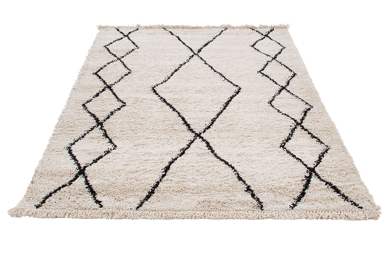 Tappeto berbero Tribe B decorativo Shaggy moderno - Disegno Tribale