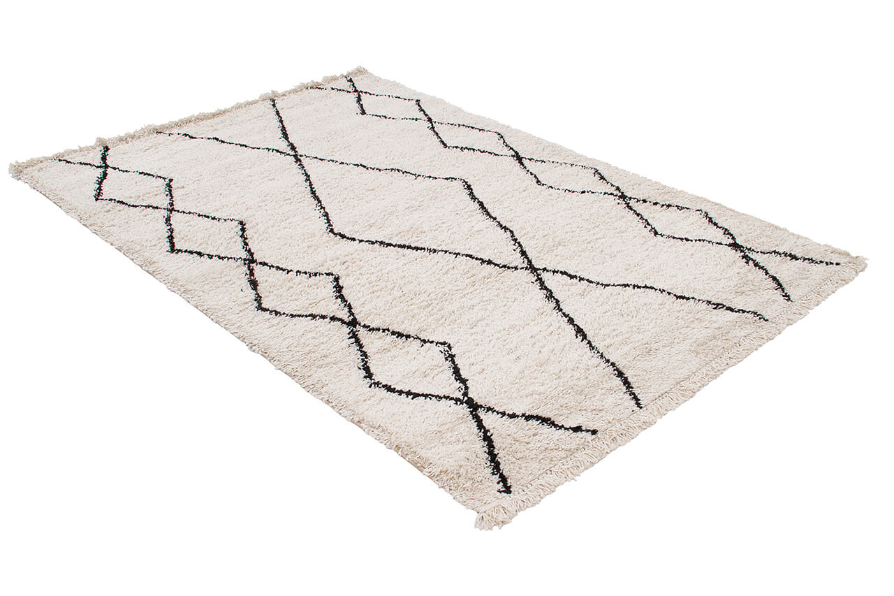 Tappeto berbero Tribe B decorativo Shaggy moderno - Disegno Tribale