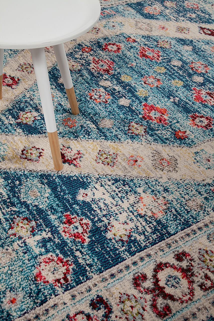 Tappeto vintage Casablanca B - floreale orientale