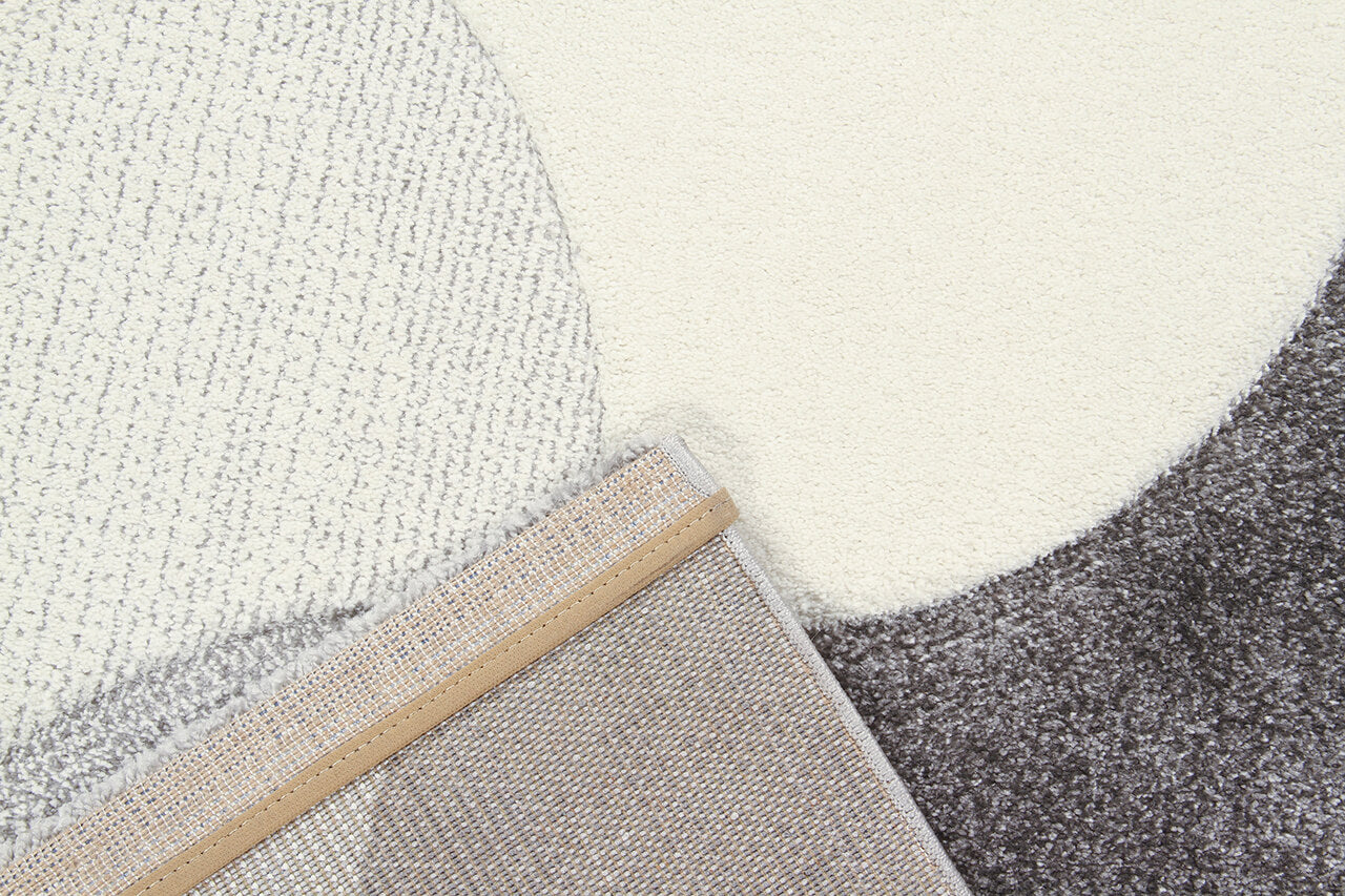 Tappeto Gioia - Antiscivolo - Ideale per Soggiorno e Camera da letto - Bianco/Verde/Grigio
