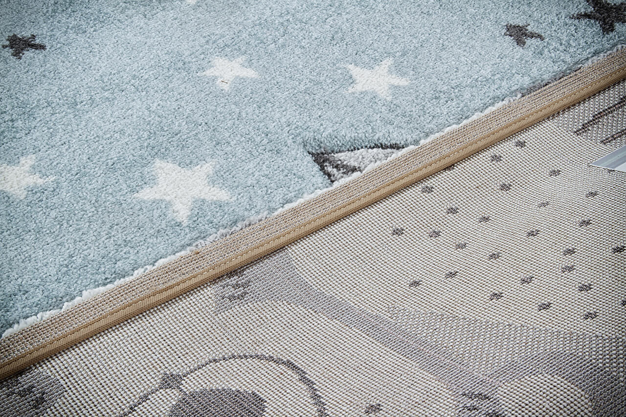 Tappeto Blu per Bambini Orso Polare - Premium Nordic - Ideale per Cameretta - tappeto sicuro e certificato