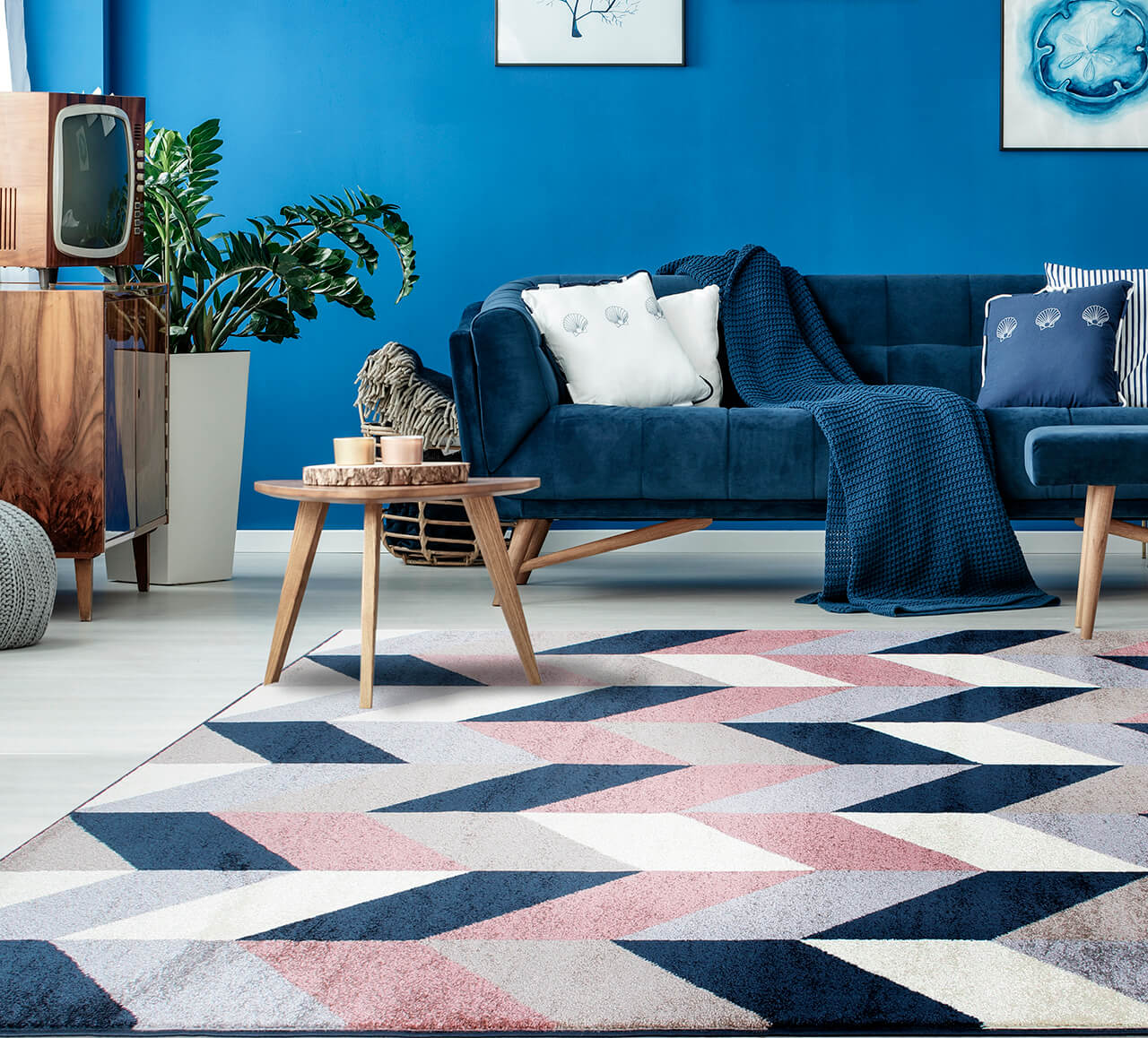 Tappeto geometrico Soave Soft Spike Multi effetto 3D