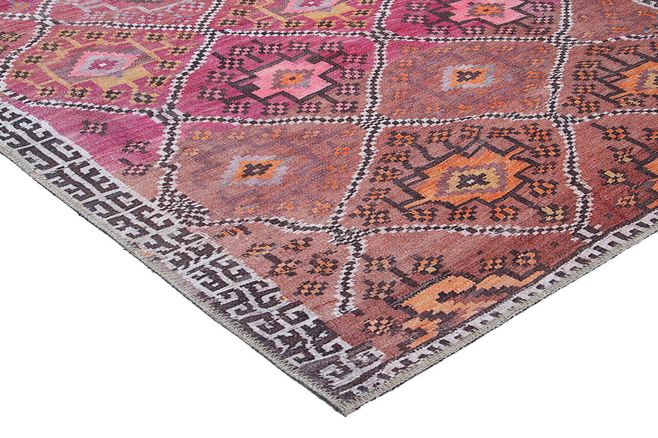 Tappeto Oasis in Poliestere e Cotone, Disegno Orientale