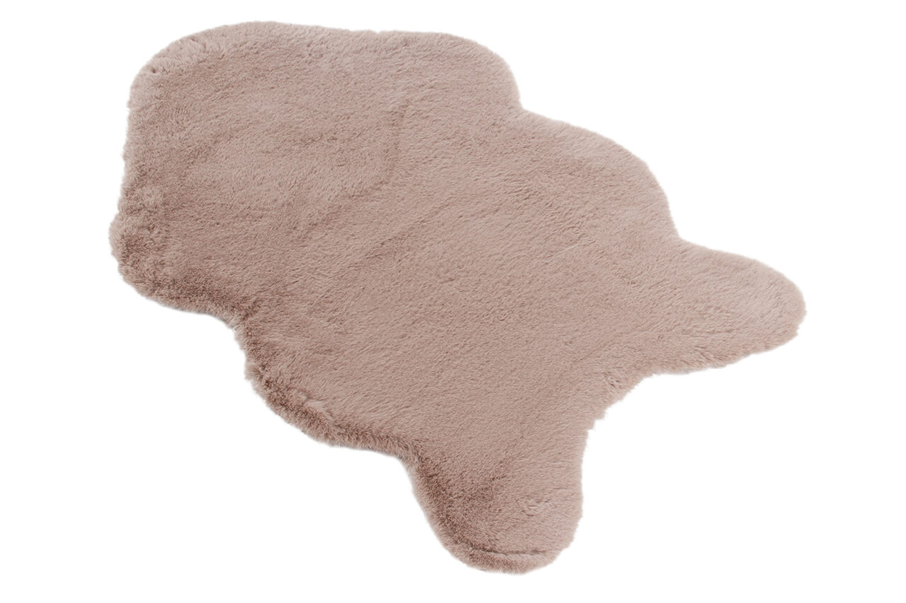 Tappeto effetto pelle Touch Dark Beige ultra morbido