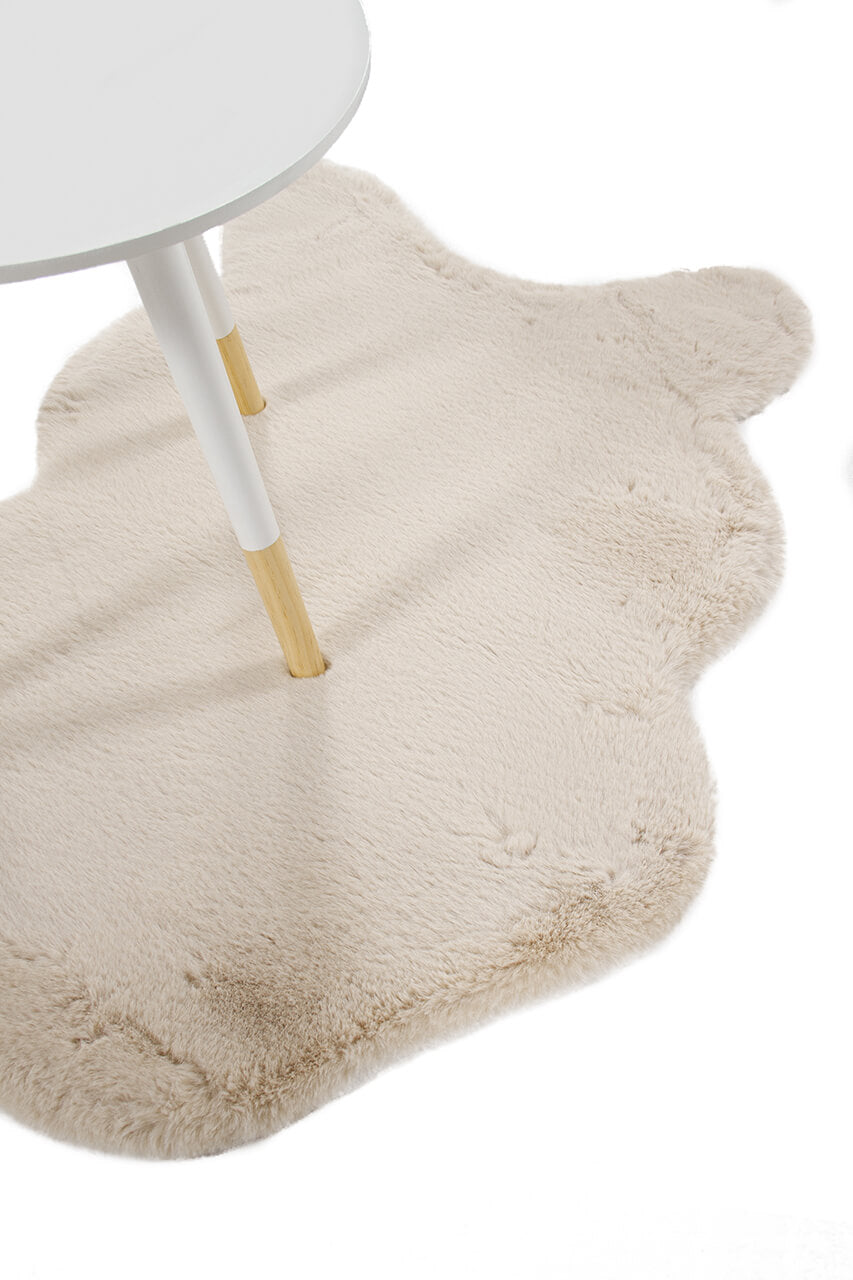 Tappeto effetto pelle Touch Beige ultra morbido
