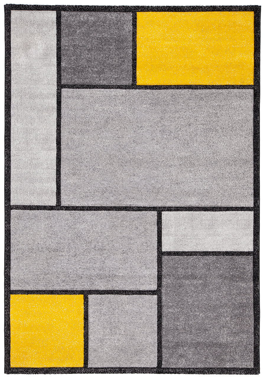 COLOR BLOCK A GREY YELLOW