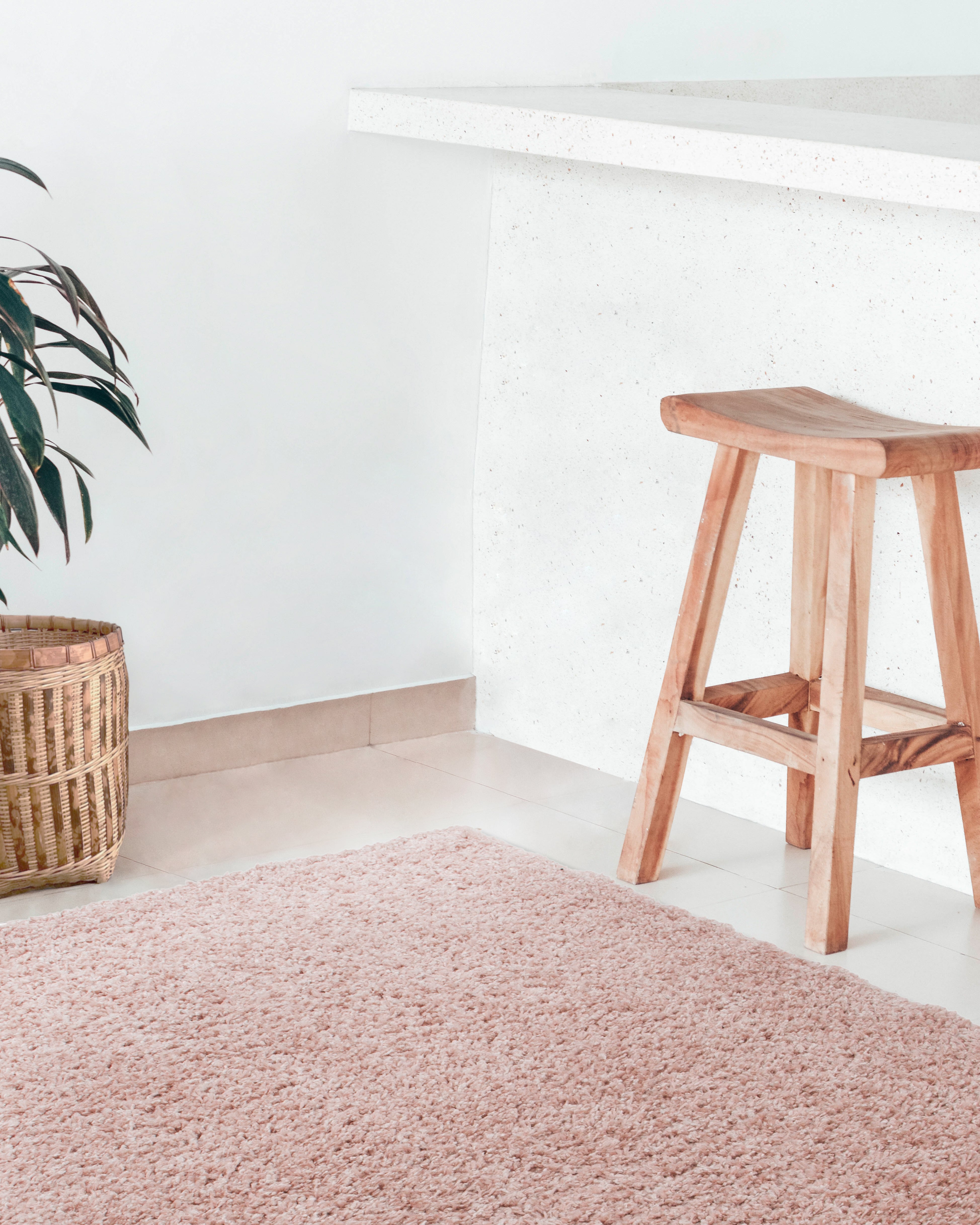 Tappeto Shaggy Boston Rosa - Tinta Unita - Morbido e Resistente | Ideale per ogni ambiente