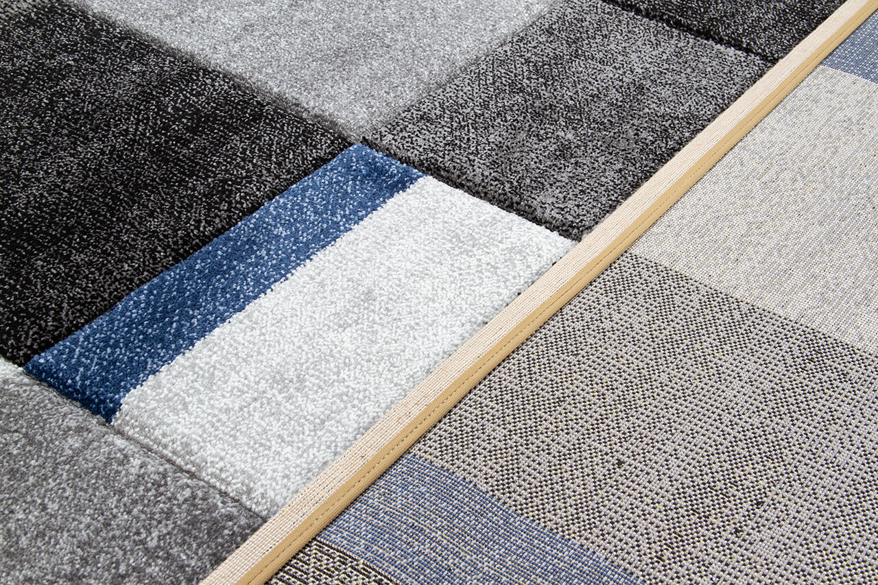 RAY SQUARES GREY BLUE