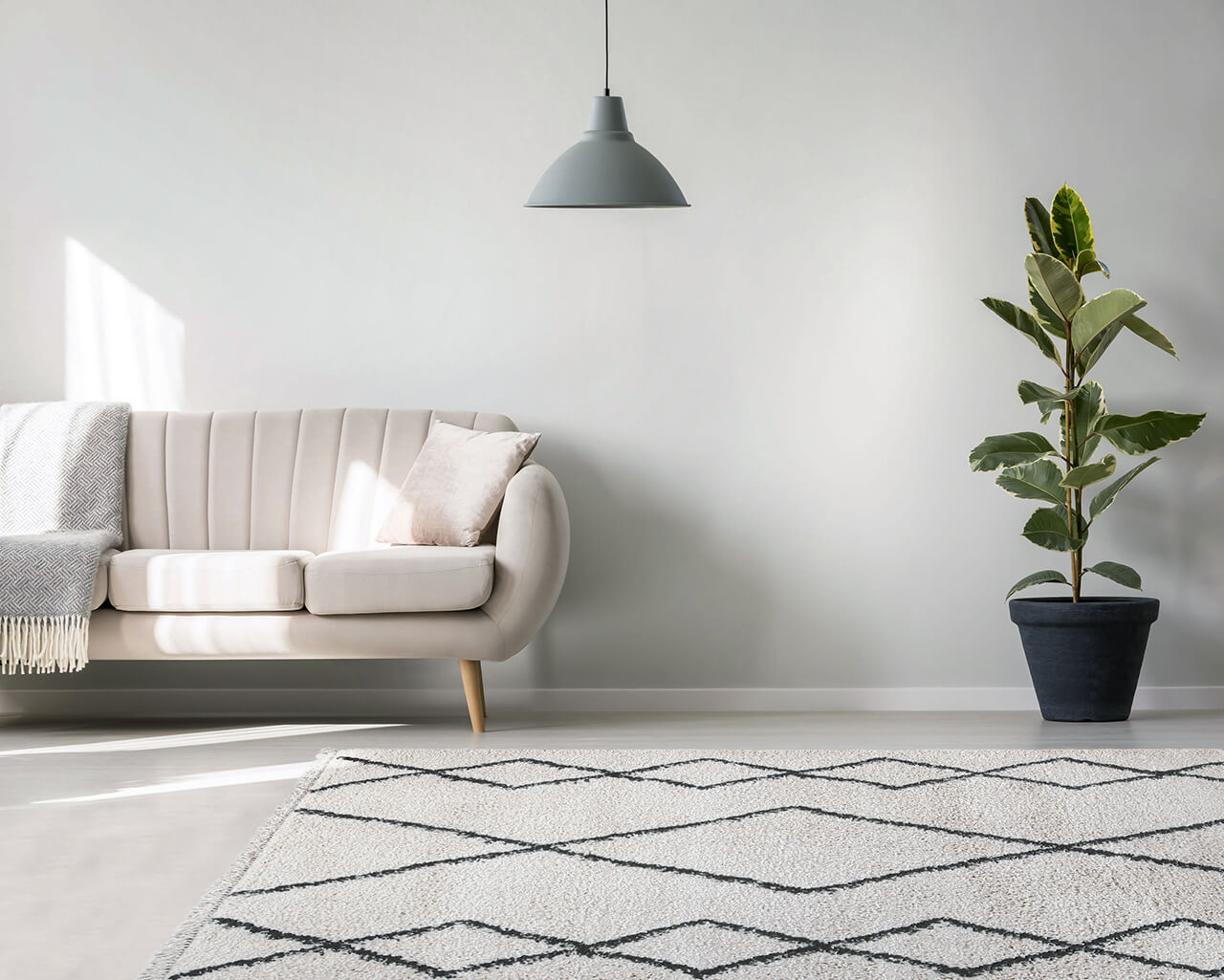 Tappeto berbero Tribe B decorativo Shaggy moderno - Disegno Tribale