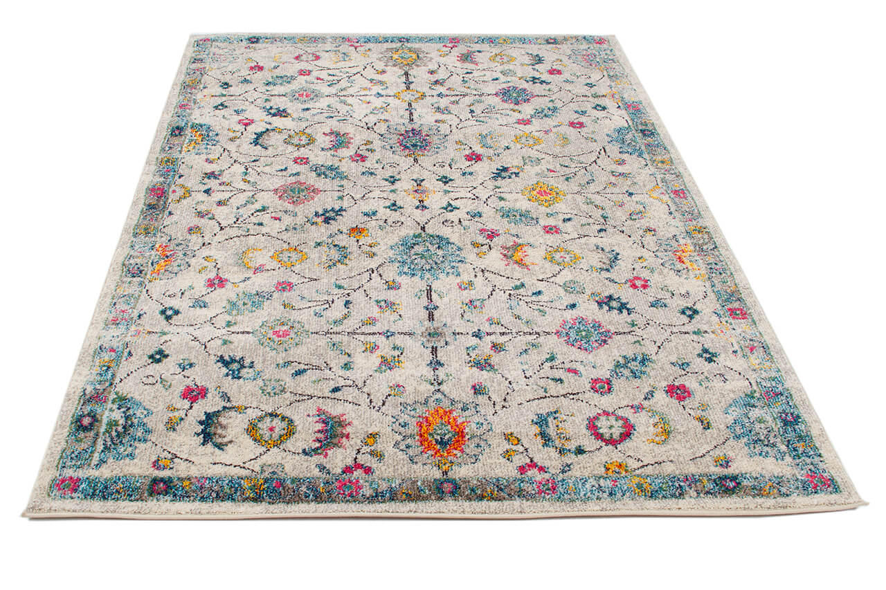 Tappeto Stile Orientale Multicolore Mamoo A - Antiscivolo - Ideale per Soggiorno e Camera da Letto