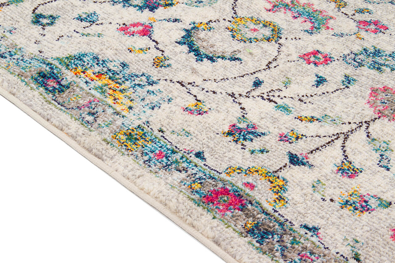 Tappeto Stile Orientale Multicolore Mamoo A - Antiscivolo - Ideale per Soggiorno e Camera da Letto
