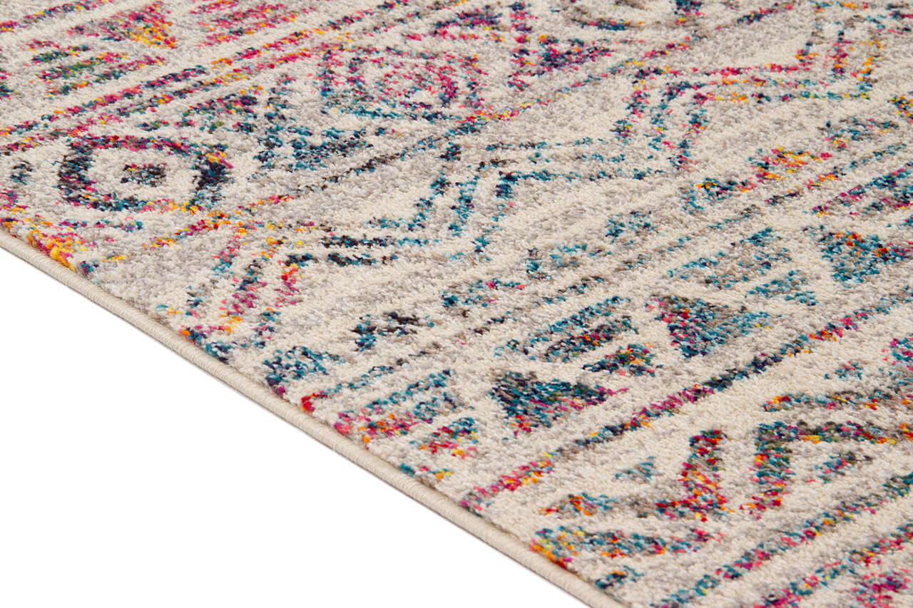 Tappeto Stile Orientale Multicolore Mamoo B - Antiscivolo - Ideale per Soggiorno e Camera da Letto