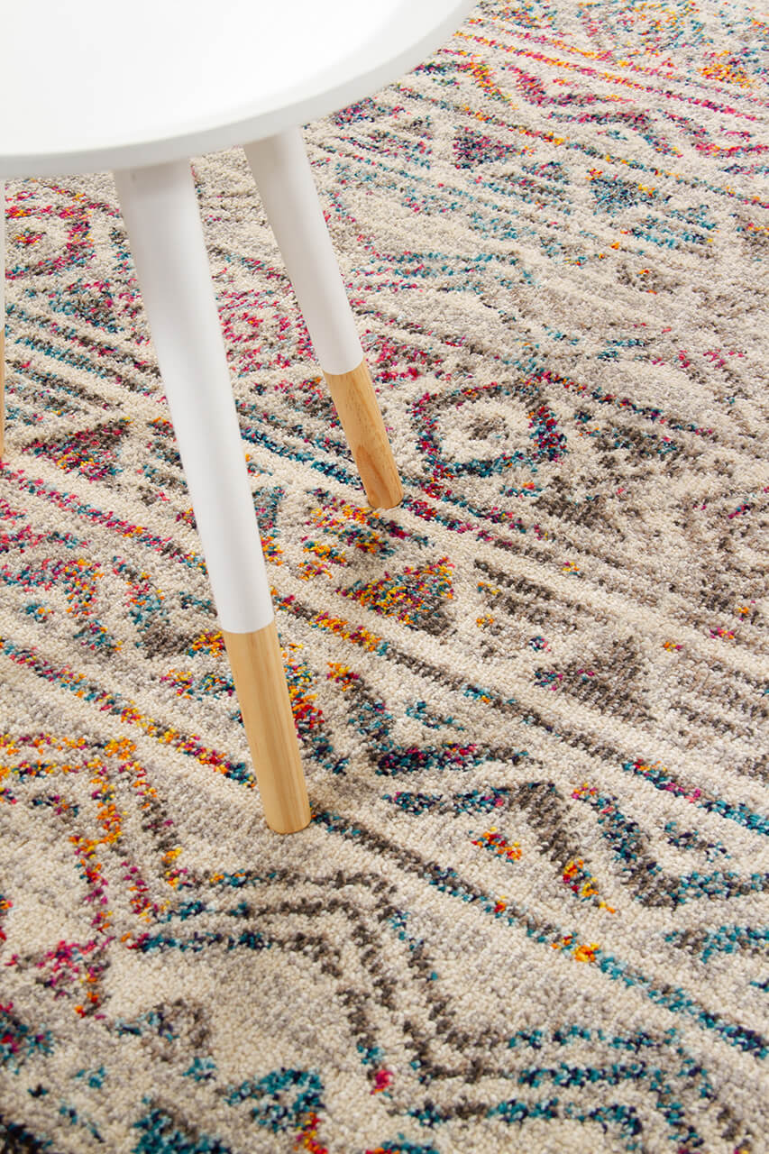 Tappeto Stile Orientale Multicolore Mamoo B - Antiscivolo - Ideale per Soggiorno e Camera da Letto