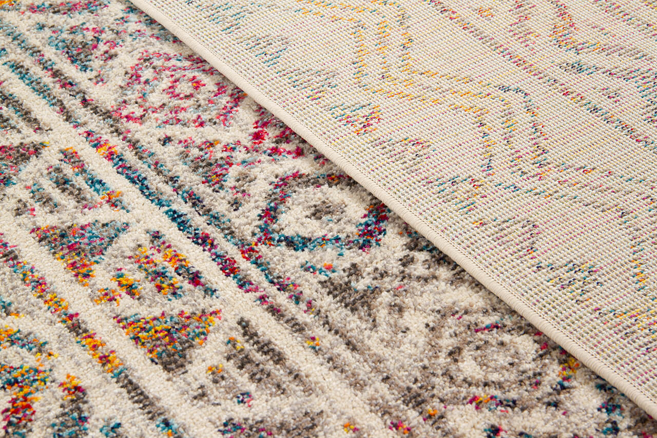 Tappeto Stile Orientale Multicolore Mamoo B - Antiscivolo - Ideale per Soggiorno e Camera da Letto