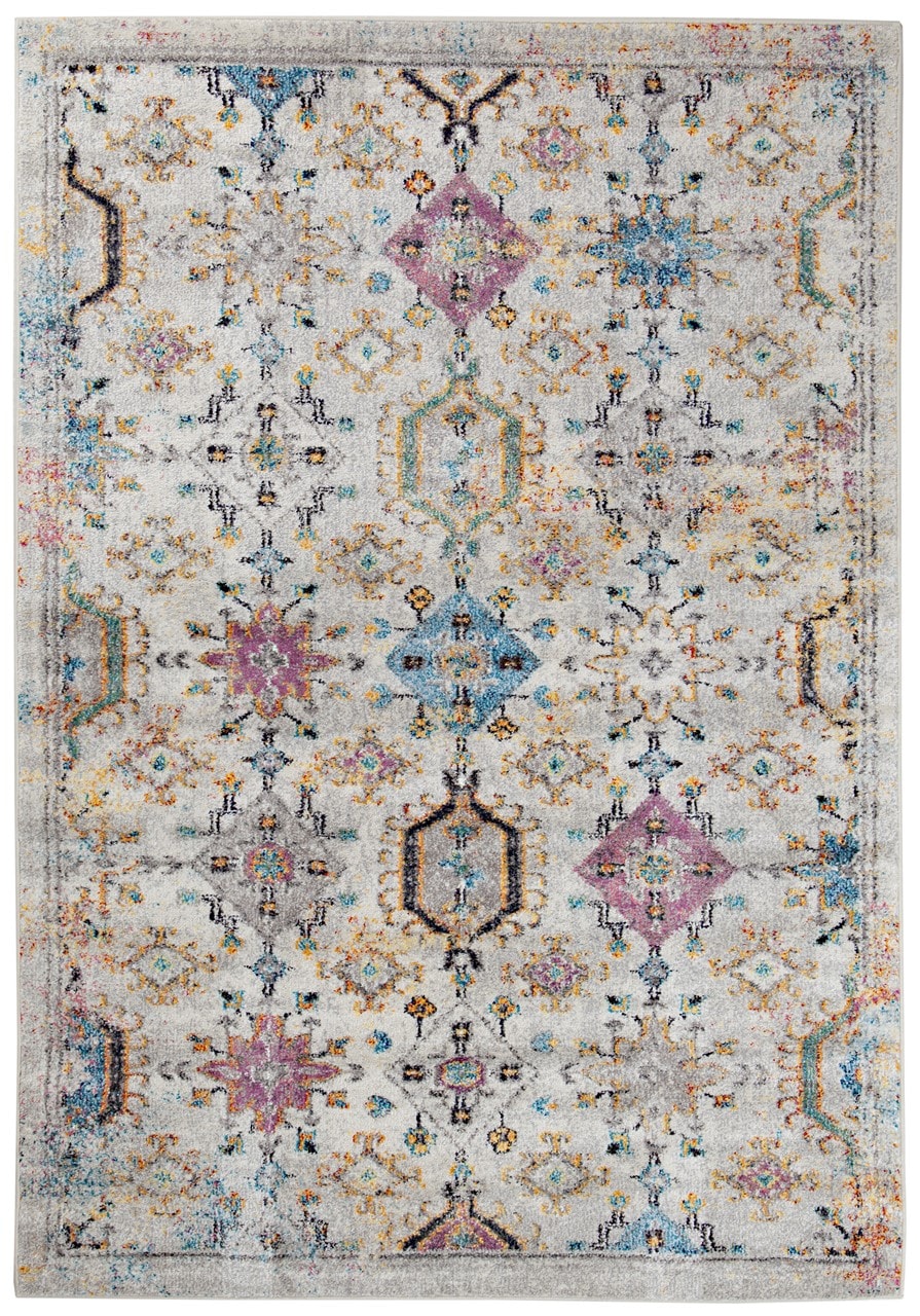 Tappeto Stile Orientale Multicolore Mamoo D - Antiscivolo - Ideale per Soggiorno e Camera da Letto
