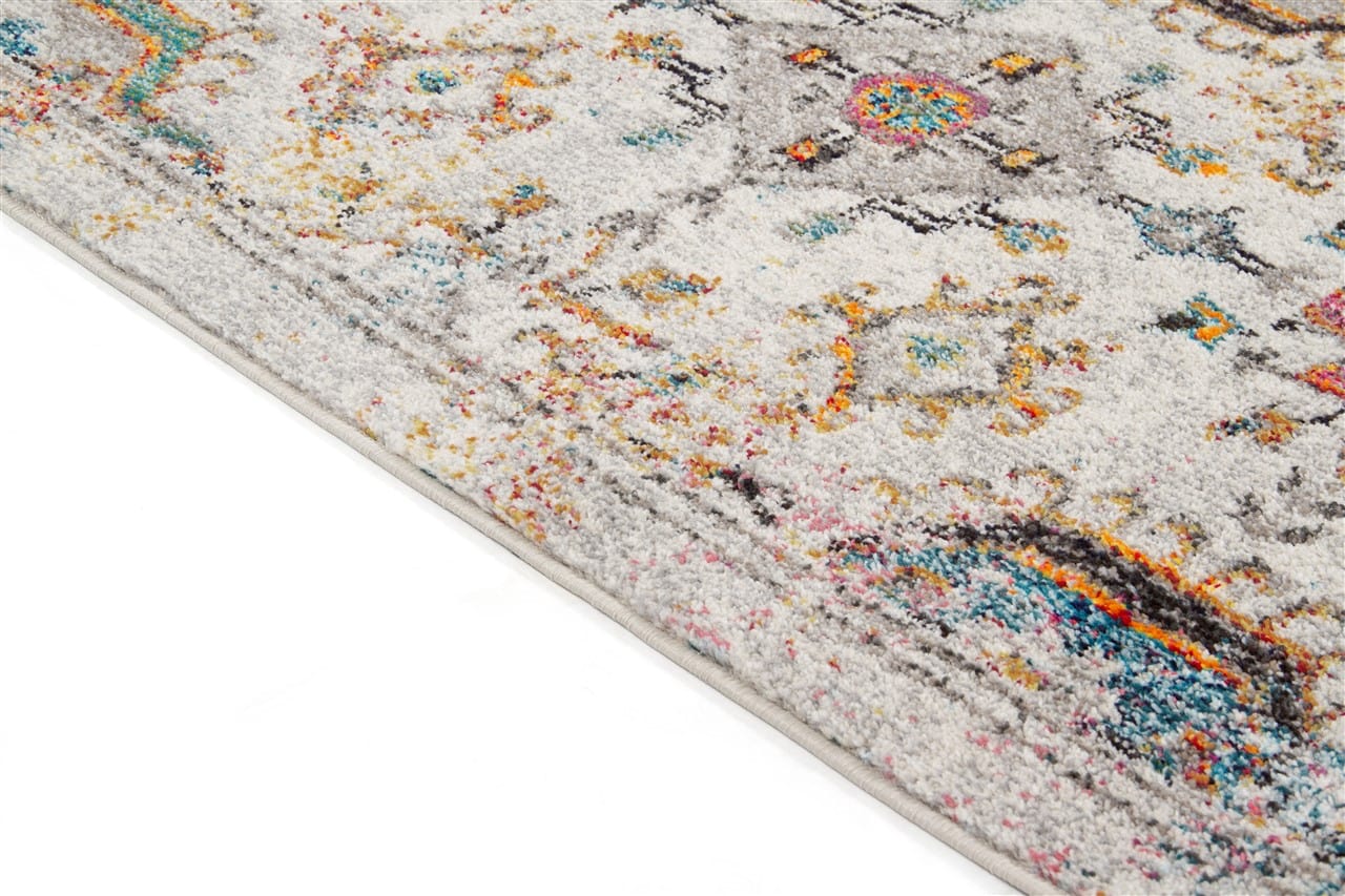 Tappeto Stile Orientale Multicolore Mamoo D - Antiscivolo - Ideale per Soggiorno e Camera da Letto