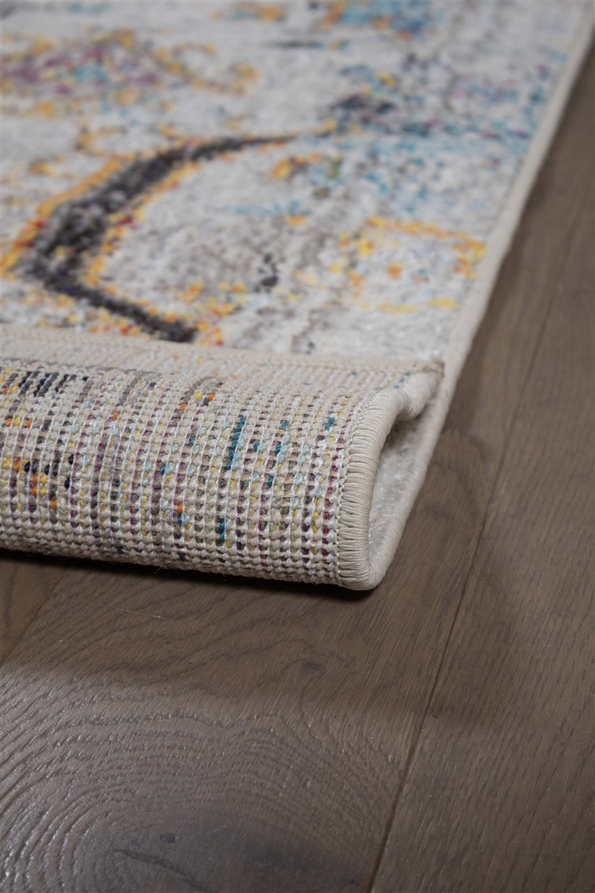 Tappeto Stile Orientale Multicolore Mamoo D - Antiscivolo - Ideale per Soggiorno e Camera da Letto