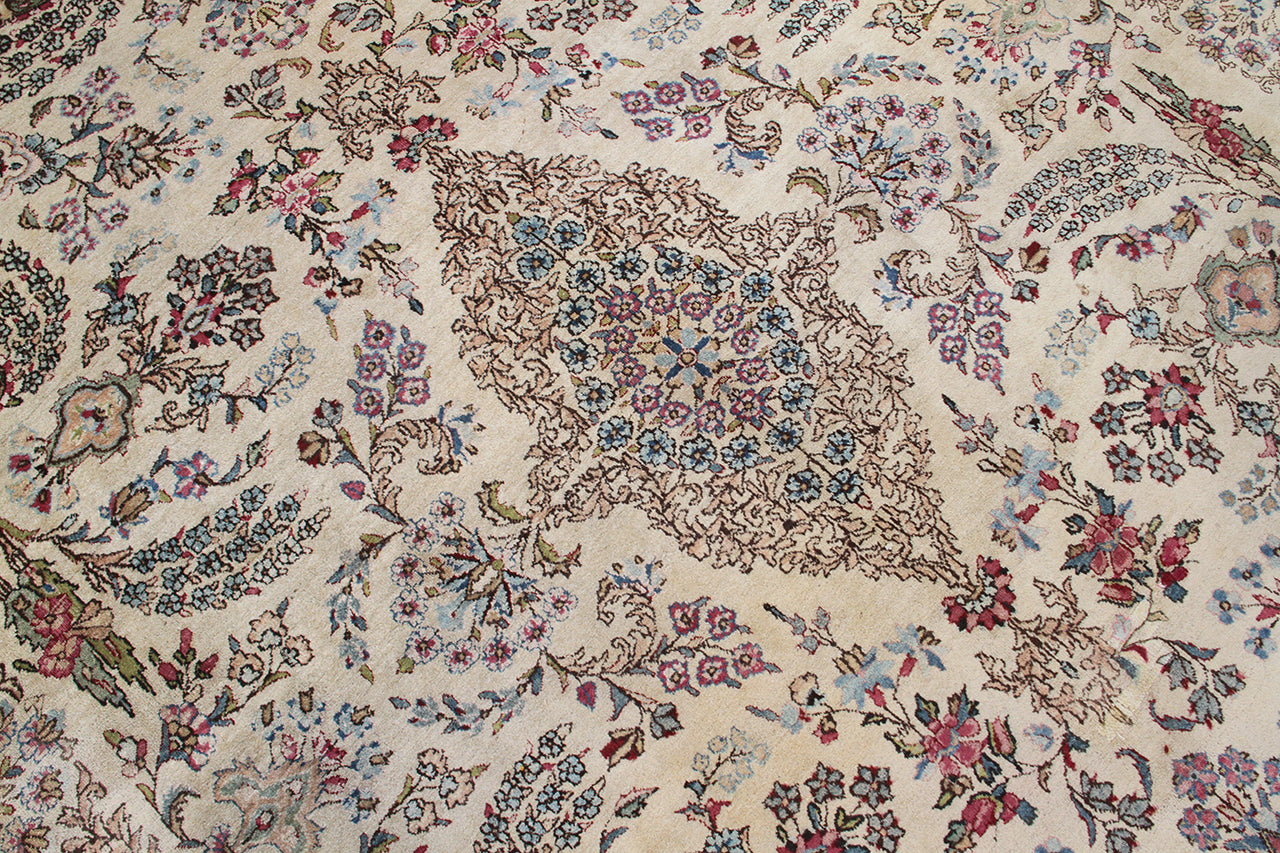 Tappeto Kerman Antico Persiano Autentico | Annodato a Mano 368x263cm