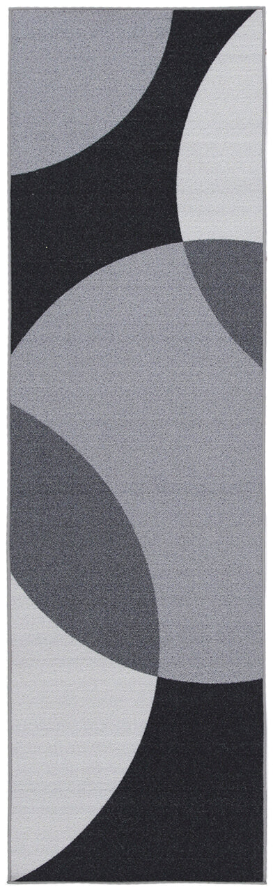 Tappeto per la Cucina Nero, Grigio - Antiscivolo
