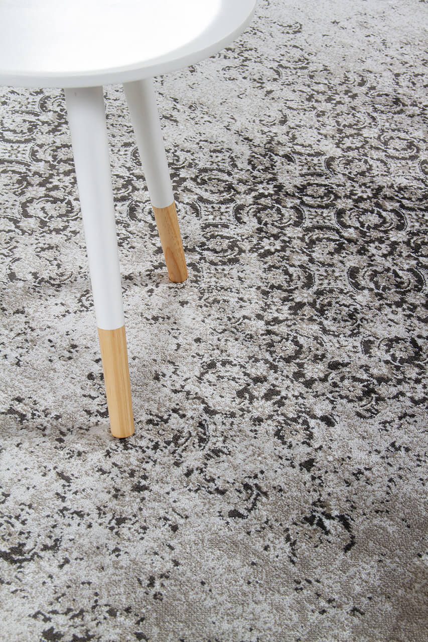 Tappeto Vintage C – Effetto Vissuto – Grigio Chiaro