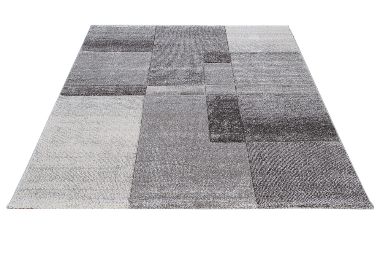 Tappeto moderno Timelapse Grey design multiblocco