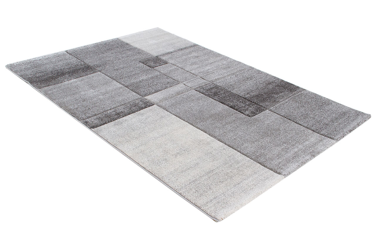 Tappeto moderno Timelapse Grey design multiblocco