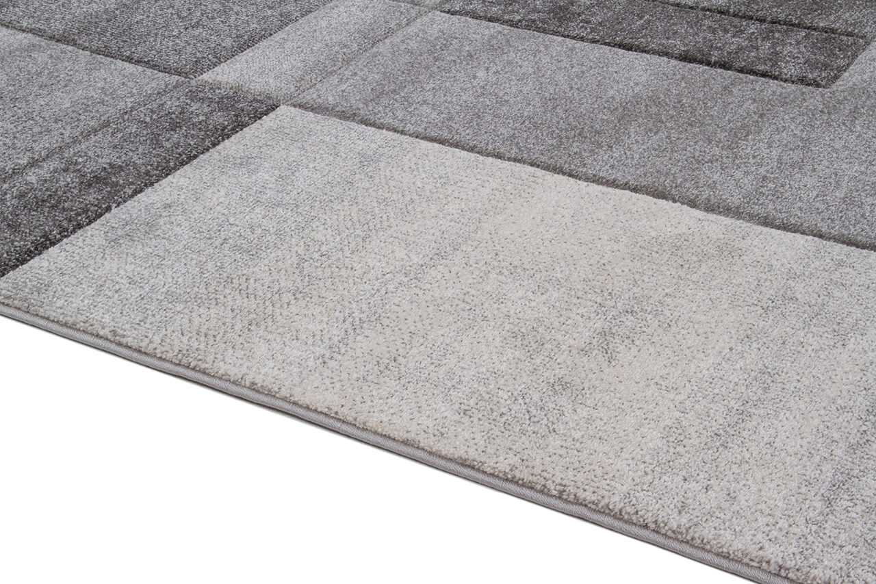 Tappeto moderno Timelapse Grey design multiblocco