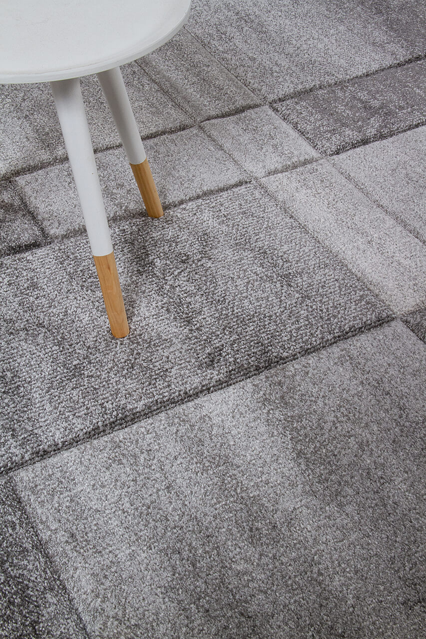 Tappeto moderno Timelapse Grey design multiblocco