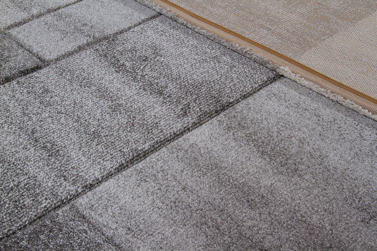 Tappeto moderno Timelapse Grey design multiblocco