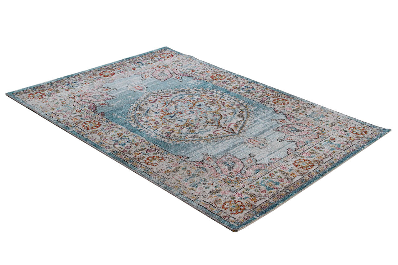 Tappeto da Esterno MAGGIO A - Indoor/Outdoor - Blu Chiaro | Ideale per Terrazze, Balconi, Patio, Verande - CarpetLiving