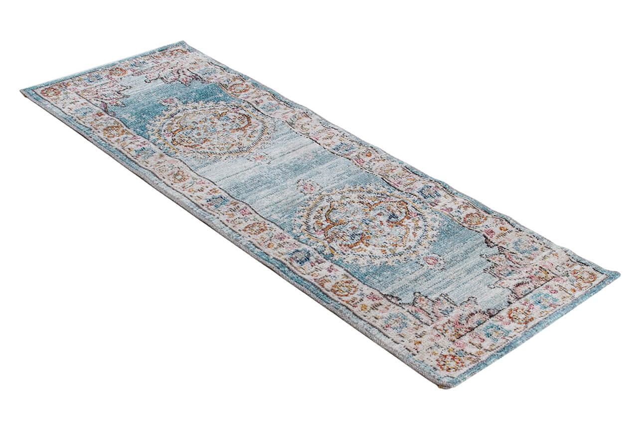 Tappeto da Esterno MAGGIO A - Indoor/Outdoor - Blu Chiaro | Ideale per Terrazze, Balconi, Patio, Verande - CarpetLiving