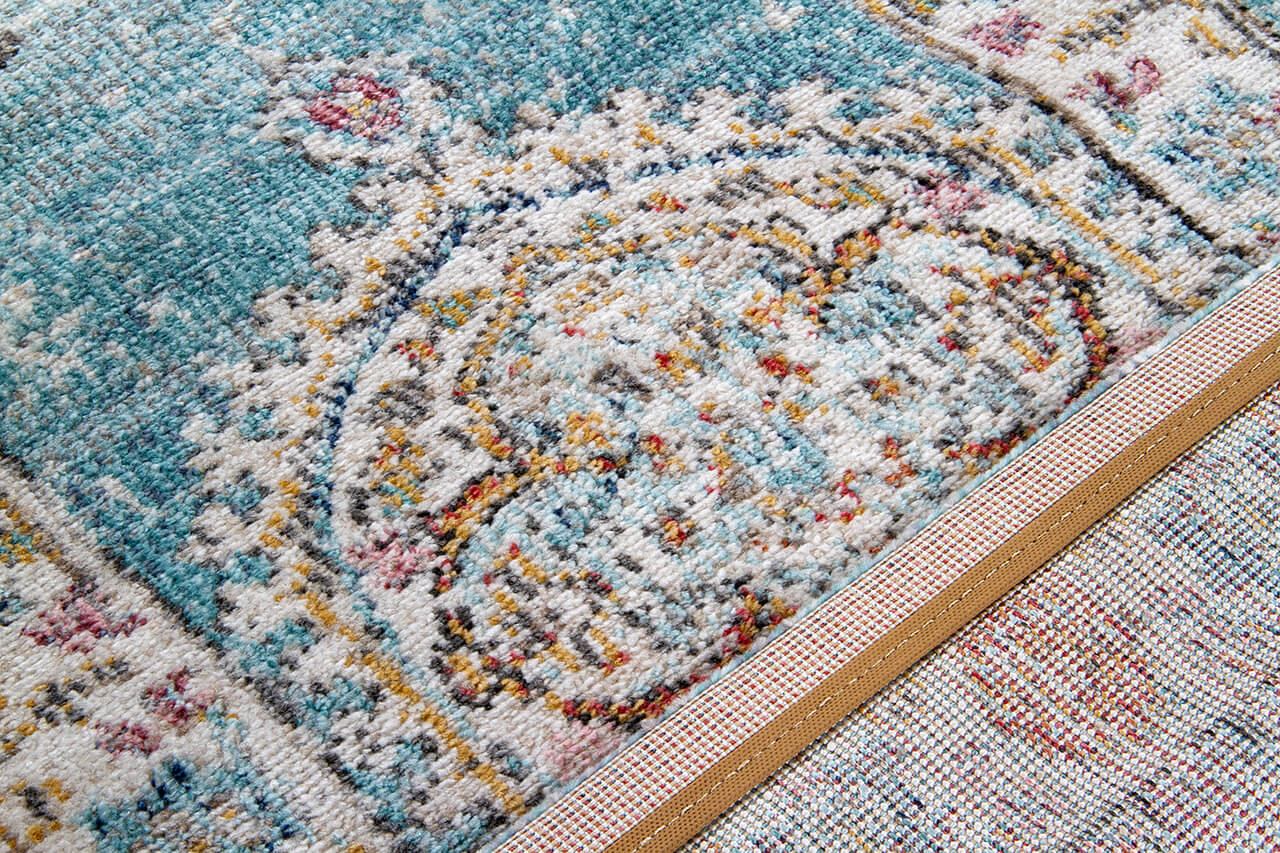 Tappeto da Esterno MAGGIO A - Indoor/Outdoor - Blu Chiaro | Ideale per Terrazze, Balconi, Patio, Verande - CarpetLiving