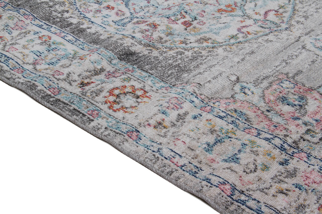 Tappeto da Esterno MAGGIO - Indoor/Outdoor - Argento | Ideale per Terrazze, Balconi, Patio, Verande