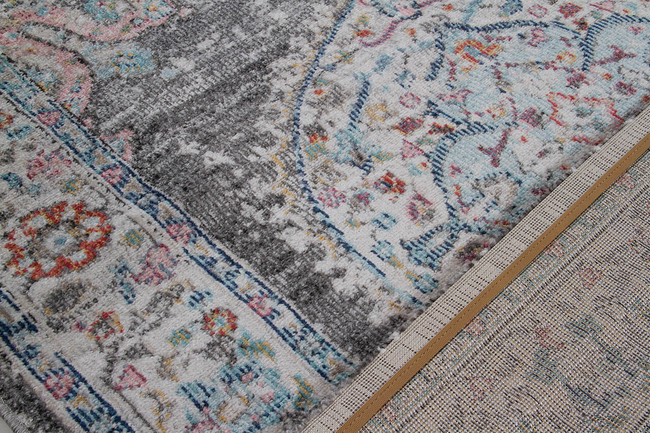 Tappeto da Esterno MAGGIO - Indoor/Outdoor - Argento | Ideale per Terrazze, Balconi, Patio, Verande