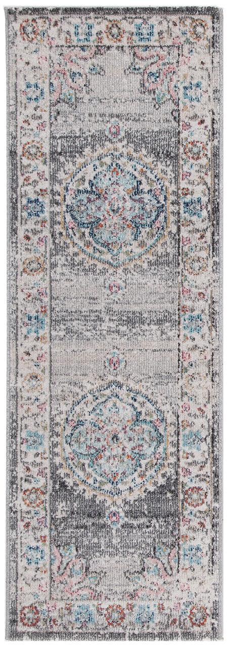 Tappeto da Esterno MAGGIO - Indoor/Outdoor - Argento | Ideale per Terrazze, Balconi, Patio, Verande