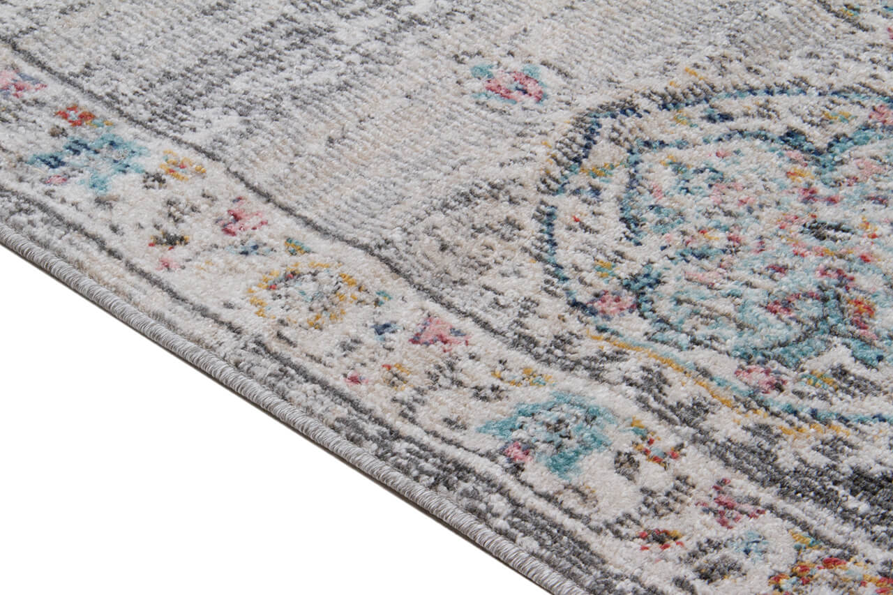 Tappeto da Esterno MAGGIO - Indoor/Outdoor - Argento | Ideale per Terrazze, Balconi, Patio, Verande