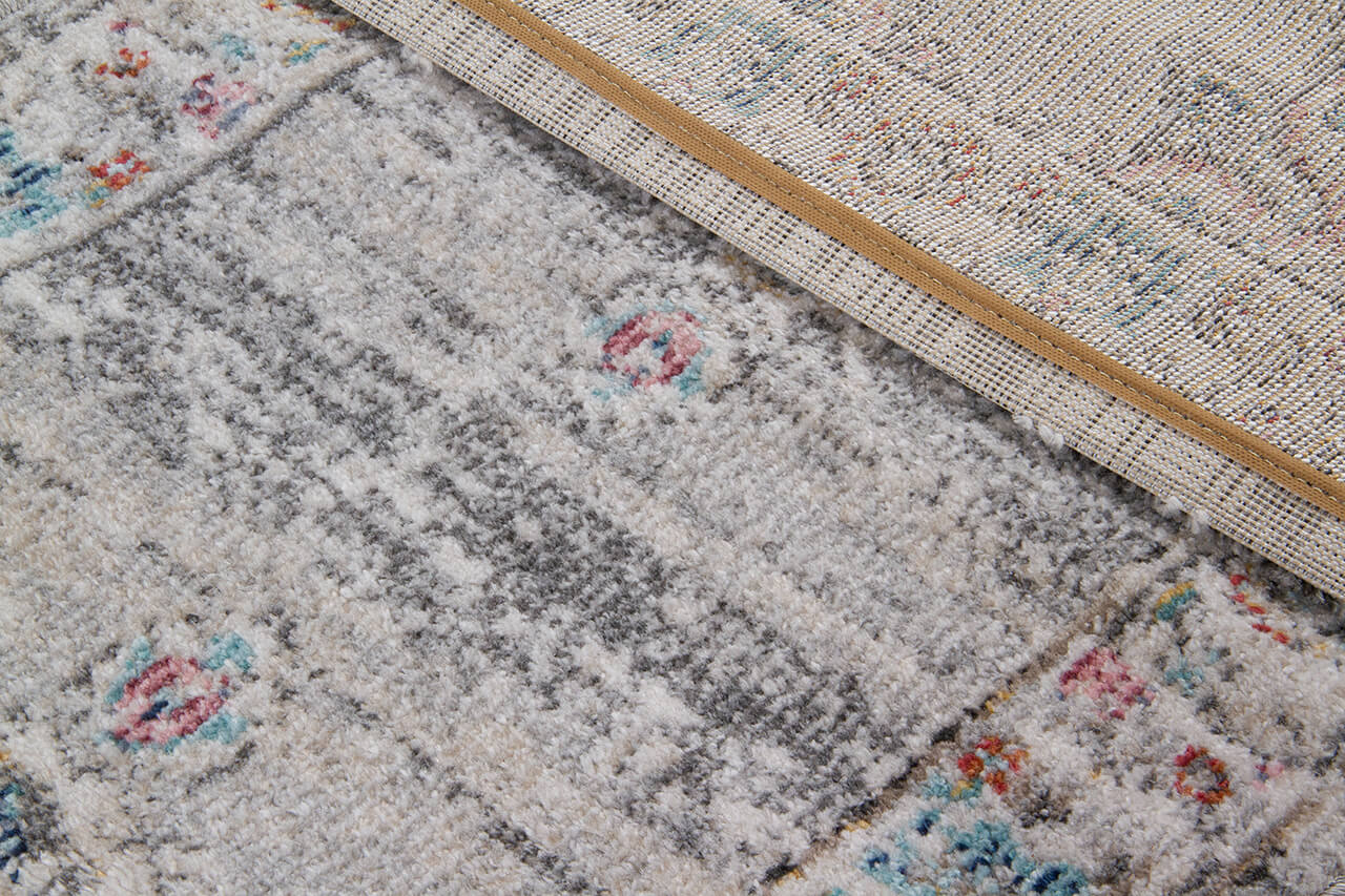 Tappeto da Esterno MAGGIO - Indoor/Outdoor - Argento | Ideale per Terrazze, Balconi, Patio, Verande