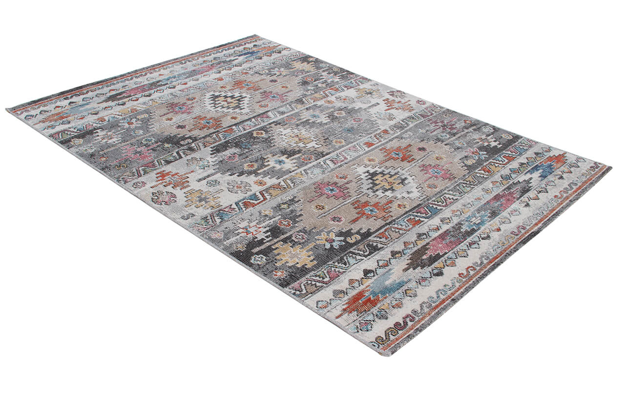 Tappeto da Esterno - MAGGIO B - Indoor/Outdoor - Argento | Ideale per Terrazze, Balconi, Patio, Verande