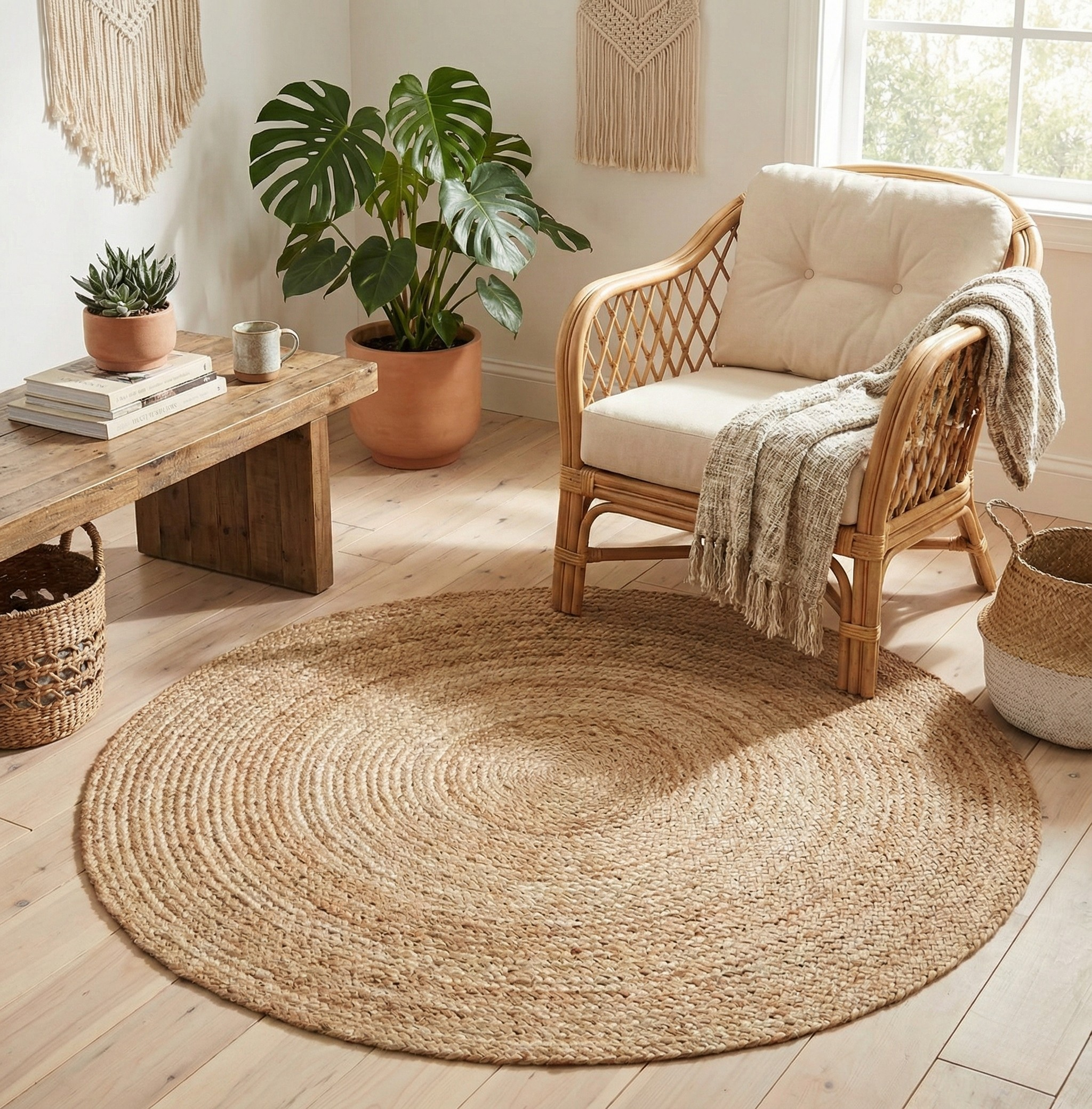 Tappeto JUTA CIRCLE NATURAL - CarpetLiving