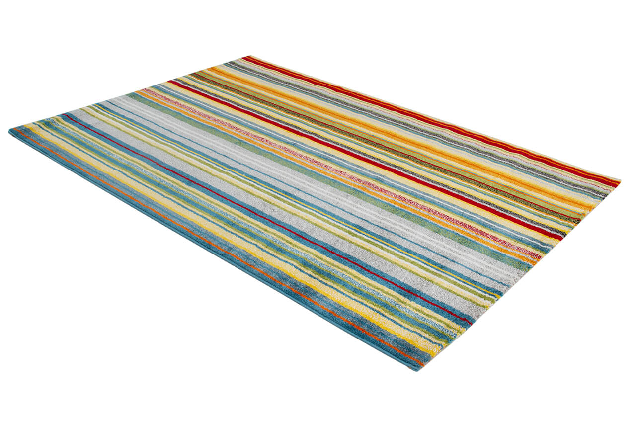 Tappeto GIOIA H - Multicolore Verde - Antiscivolo | Ideale per Soggiorno e Camera da Letto