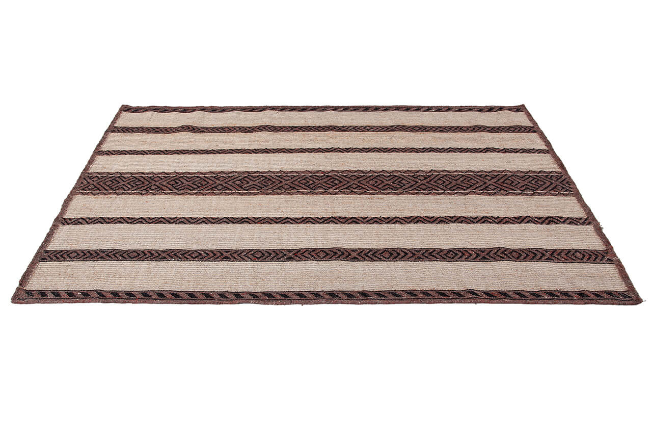 Tappeto in Juta, Lana e Cotone - Istinto A - Fatto a mano - Stile Etnico Tradizionale - Materiali Sostenibili