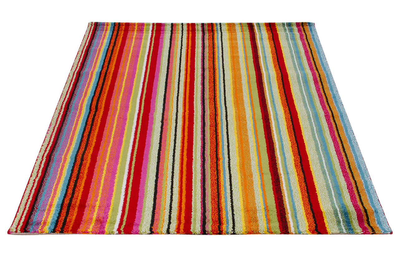 Tappeto Moderno Gioia H - Multicolore - Antiscivolo | Ideale per Soggiorno, Camera da letto e Cameretta