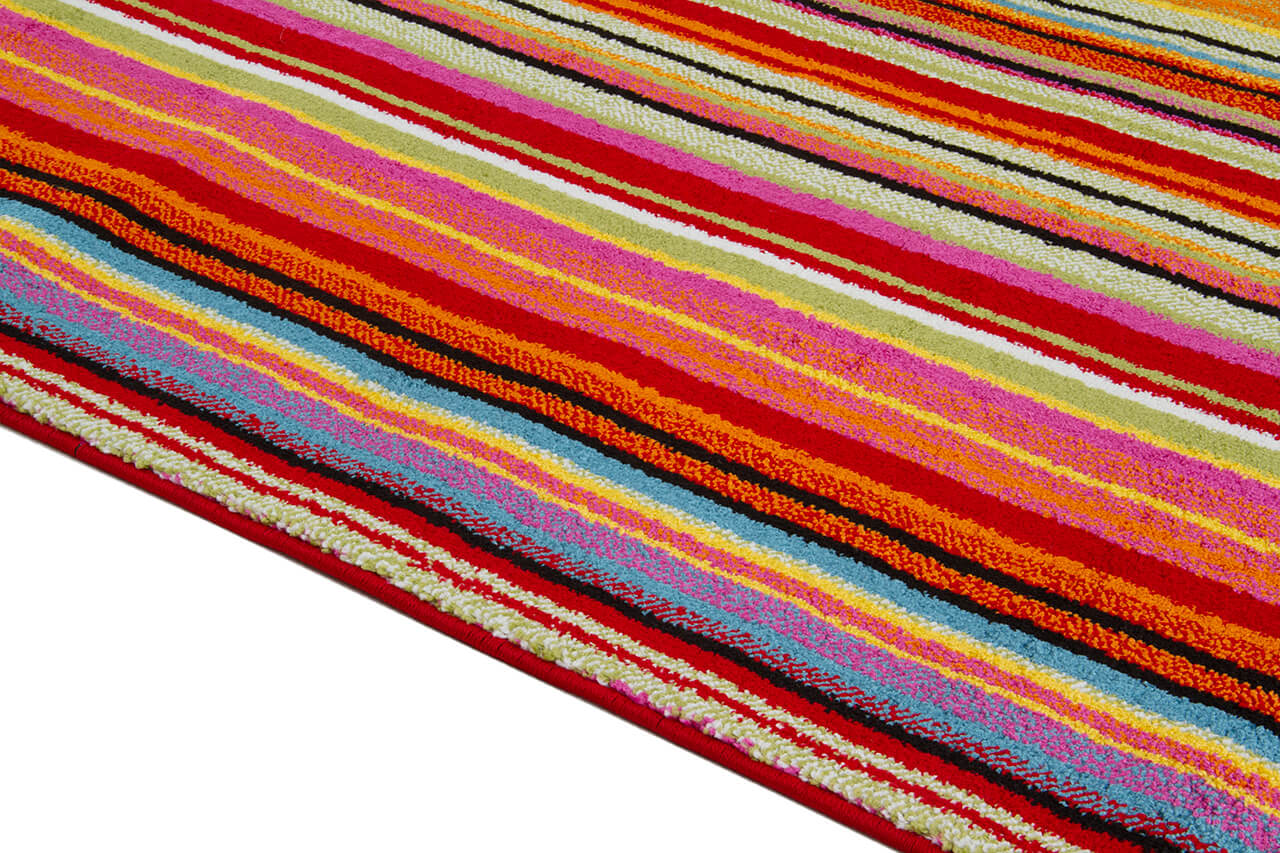 Tappeto Moderno Gioia H - Multicolore - Antiscivolo | Ideale per Soggiorno, Camera da letto e Cameretta