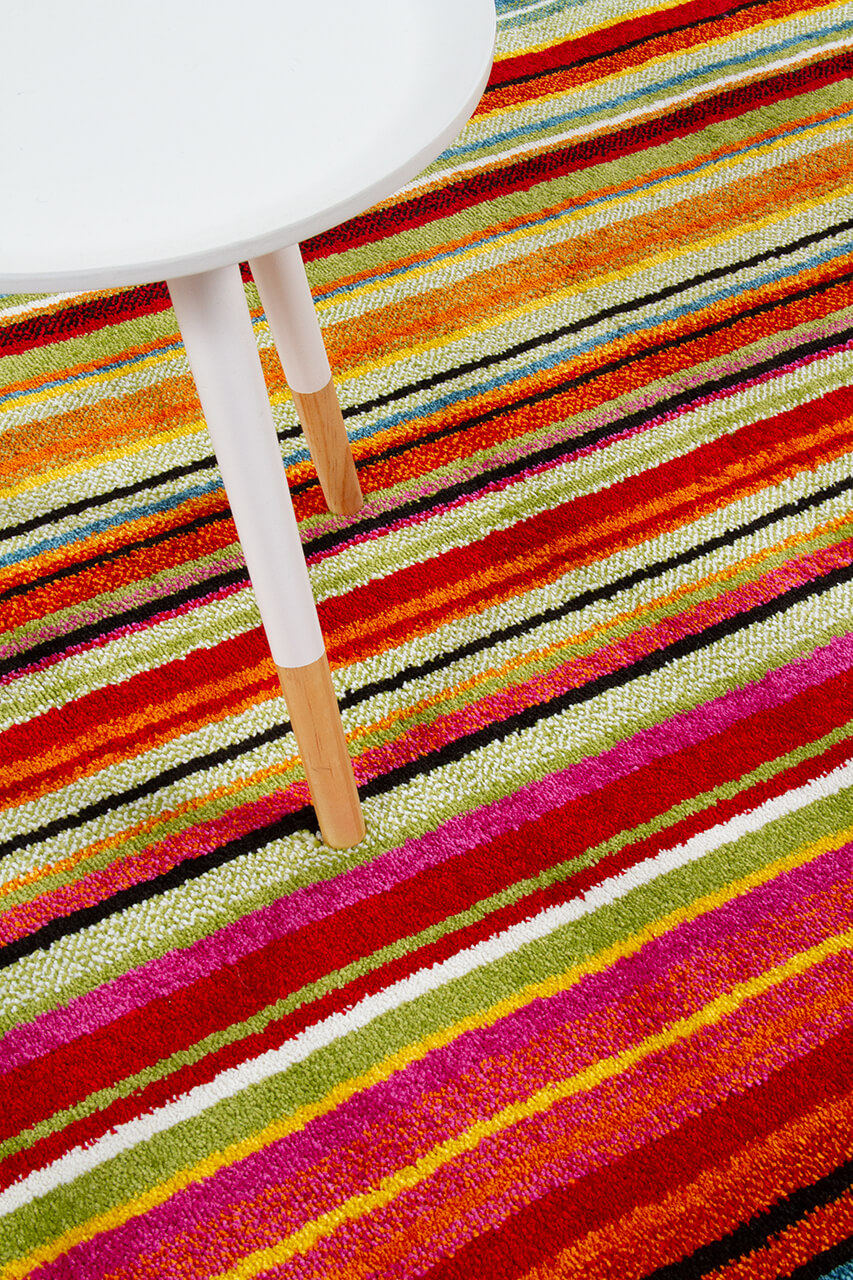 Tappeto Moderno Gioia H - Multicolore - Antiscivolo | Ideale per Soggiorno, Camera da letto e Cameretta