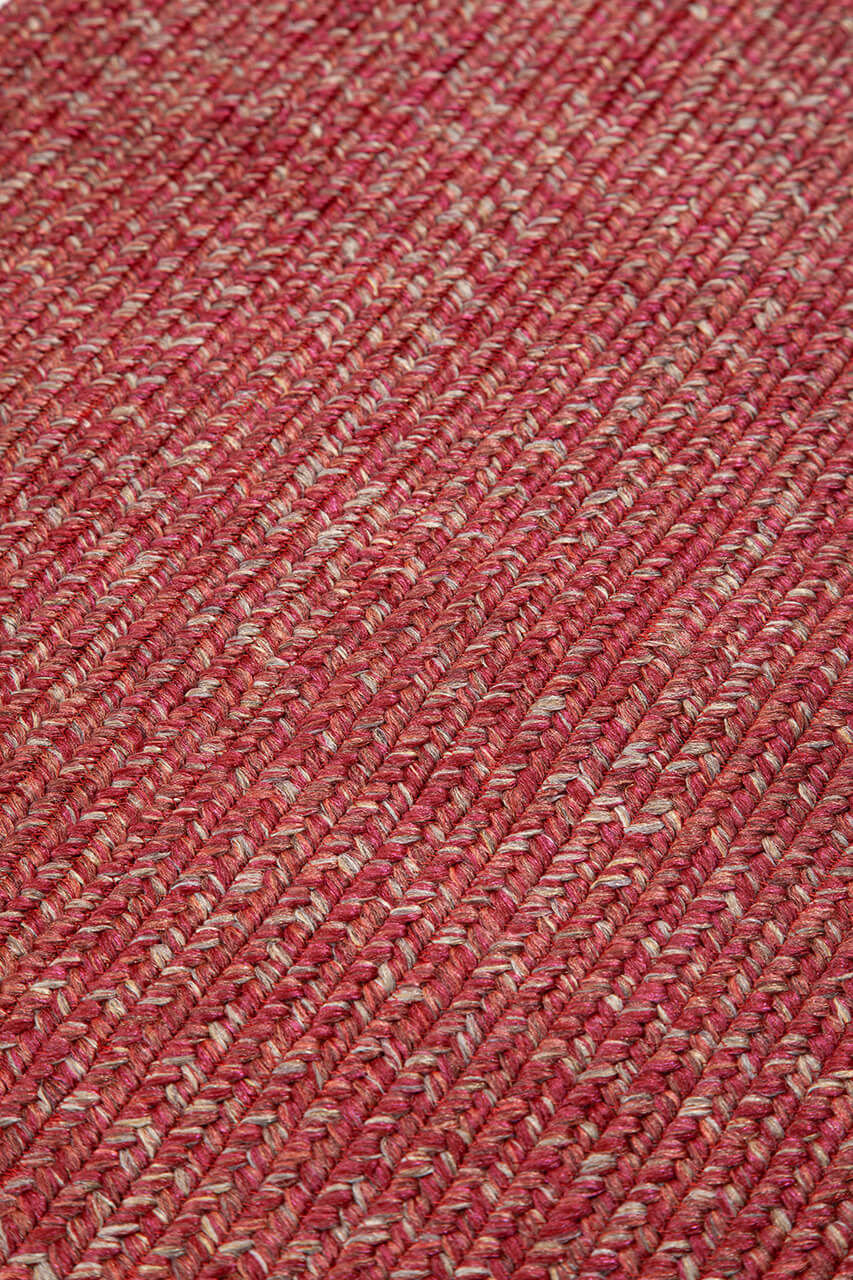 Tappeto Outdoor Ovale - Solid Rosso Terra - Interno/Esterno - 200x60cm - CarpetLiving