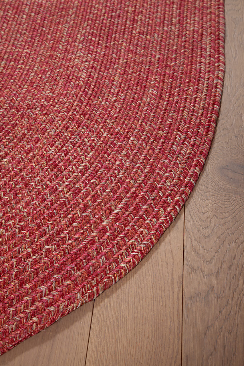 Tappeto Outdoor Ovale - Solid Rosso Terra - Interno/Esterno