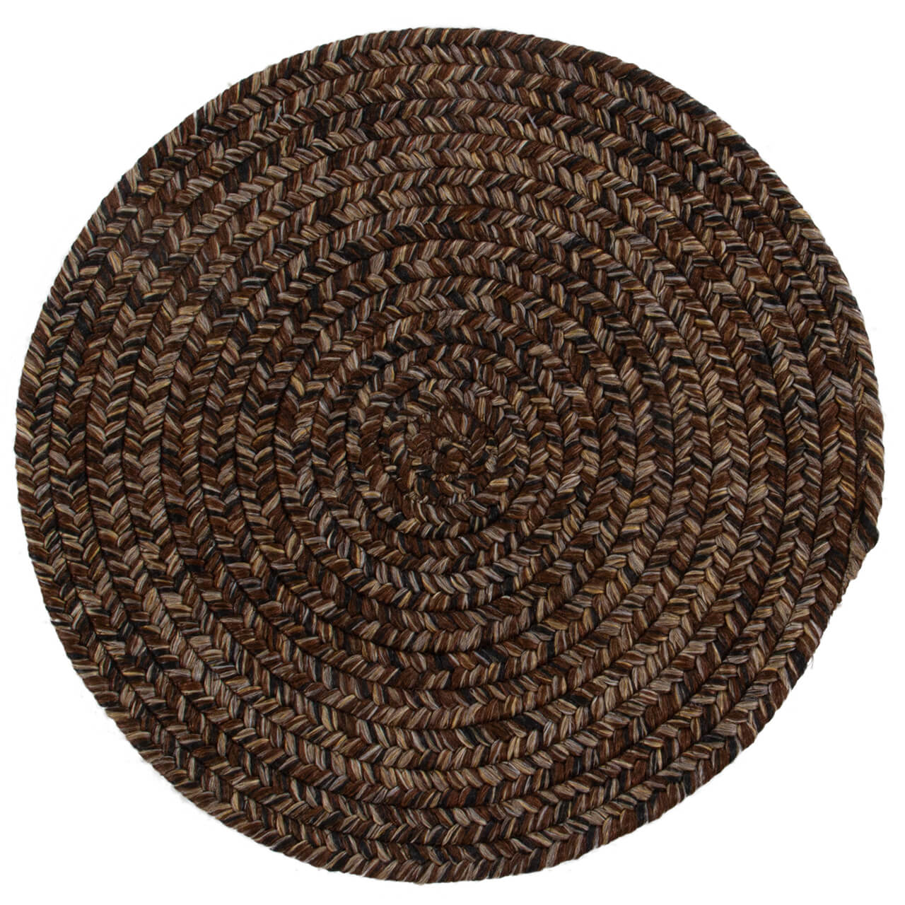 Tappeto Outdoor Rotondo - Marrone - Interno/Esterno - 120 Ø cm