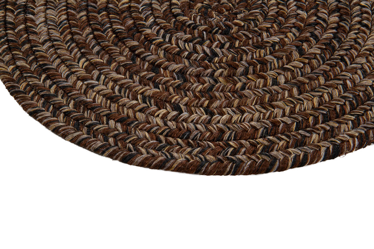 Tappeto Outdoor Rotondo - Marrone - Interno/Esterno - 120 Ø cm